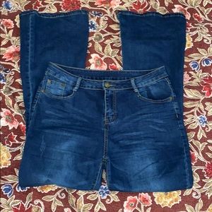 Barely worn stretch flare jeans.